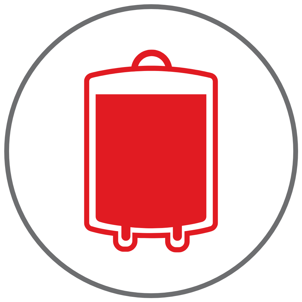 Blood bag icon