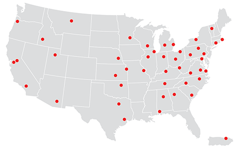 72 collection sites
